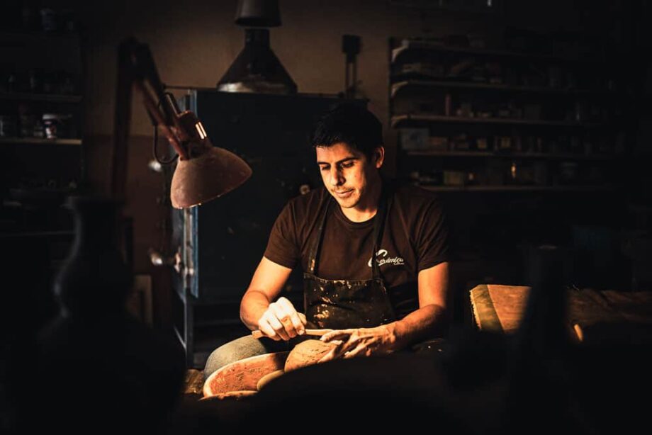 Enrique Vela, ceramista en La Palma, canarias